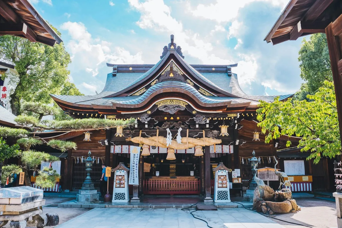 Kushida shrine (Kushida-jinja) in the Hakata district, Fukuoka